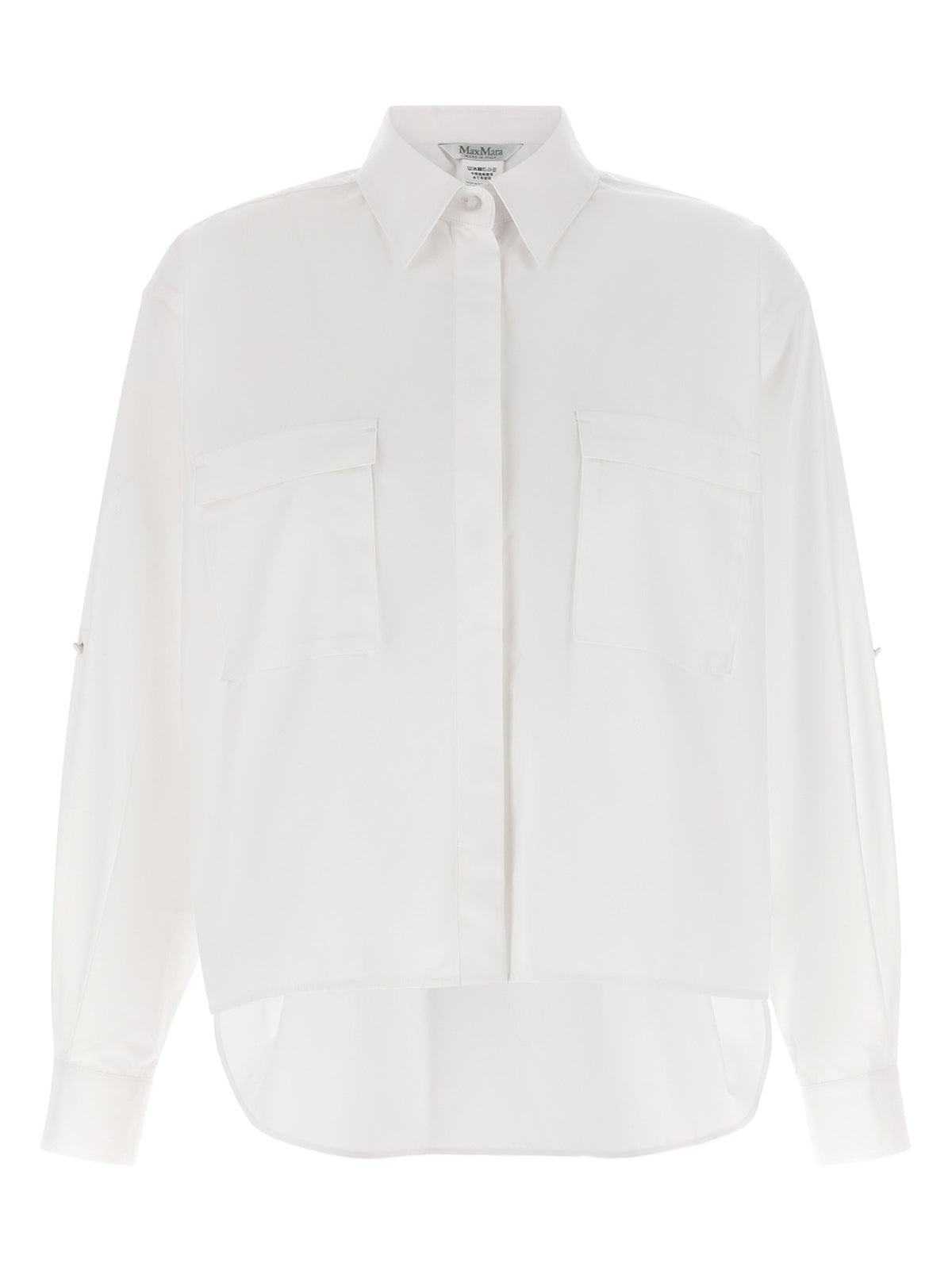Max Mara Weiße Baumwollbluse