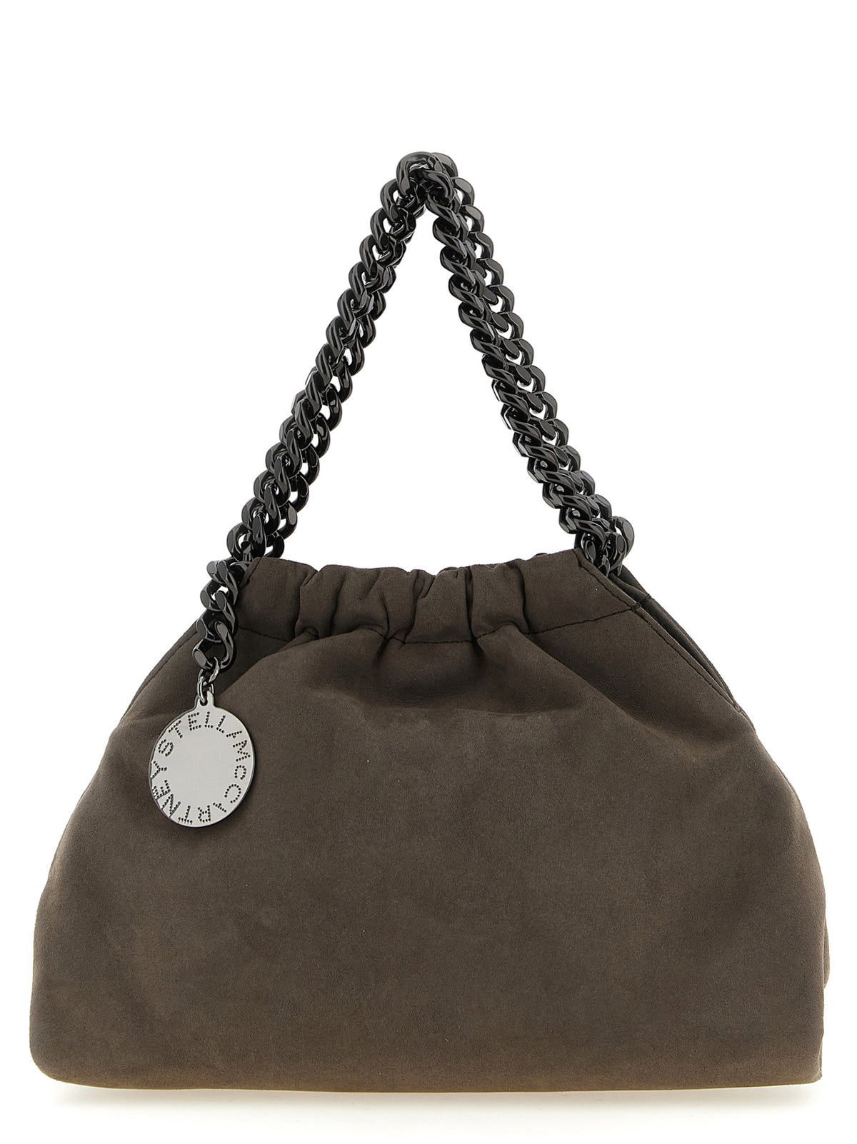 Stella McCartney Graue Crossbody-Tasche aus Polyamid