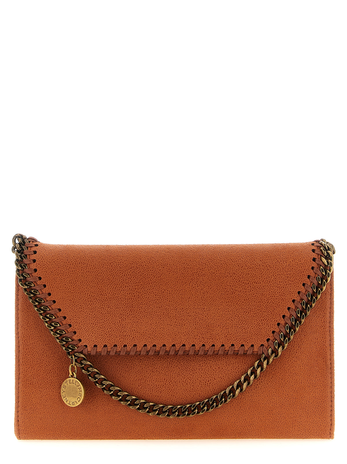Stella McCartney Orangefarbene Crossbody Bag aus Polyester