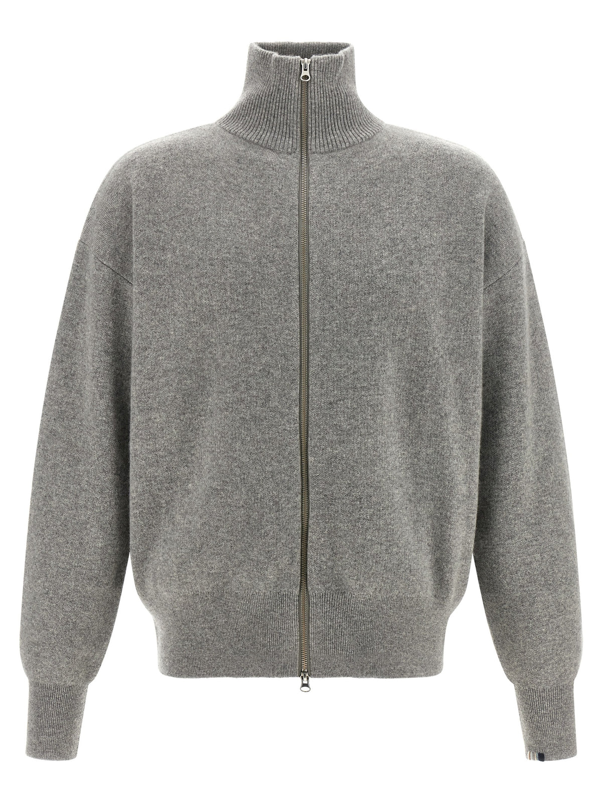 Extreme Cashmere Grauer Kaschmir-Strickjacke