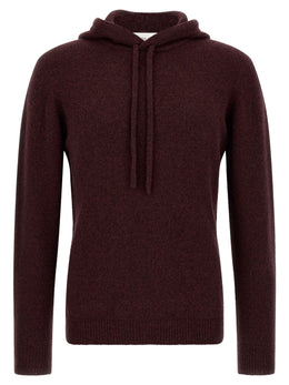 Roberto Collina Bordeaux Woll-Strickjacke