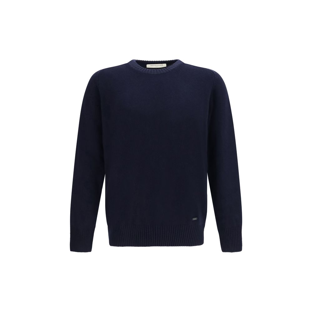 Brooksfield Blauer Wollpullover Oves Aries