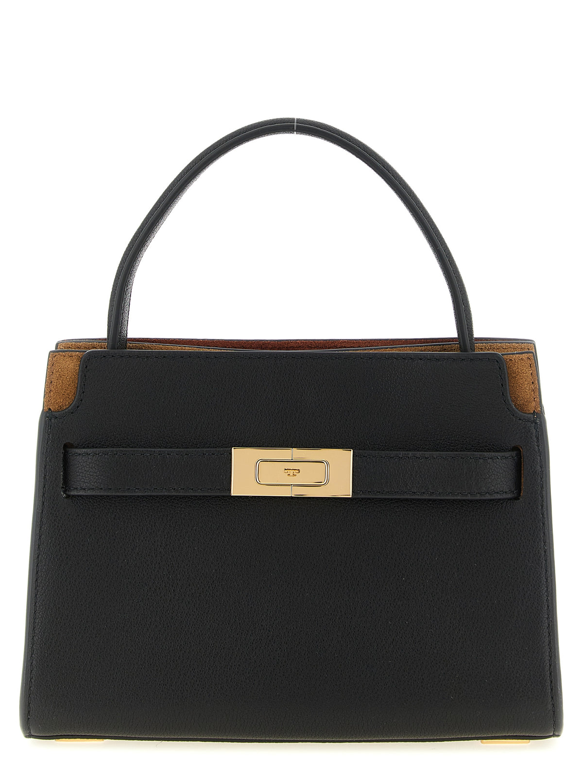 Tory Burch Schwarze Lammleder Umhängetasche