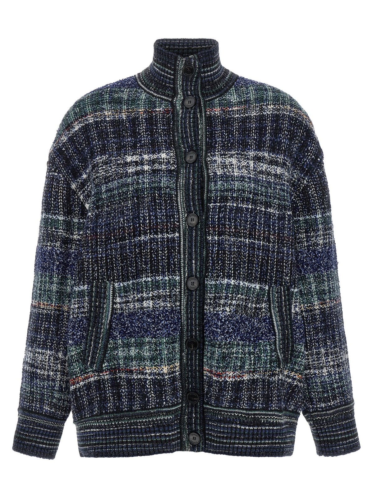 Missoni Blauer Wollcardigan