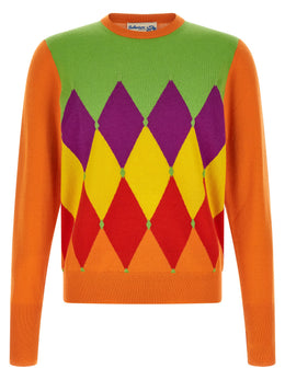 Ballantyne Orange Kaschmir Cardigan