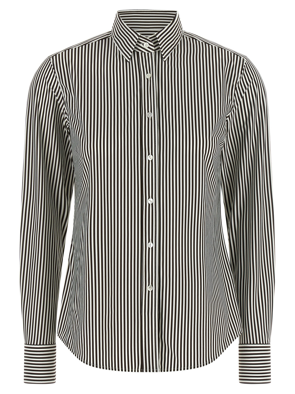 XACUS Zweifarbige Polyamid-Bluse