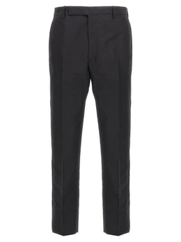 Prada Schwarze Baumwoll-Röhrenhose