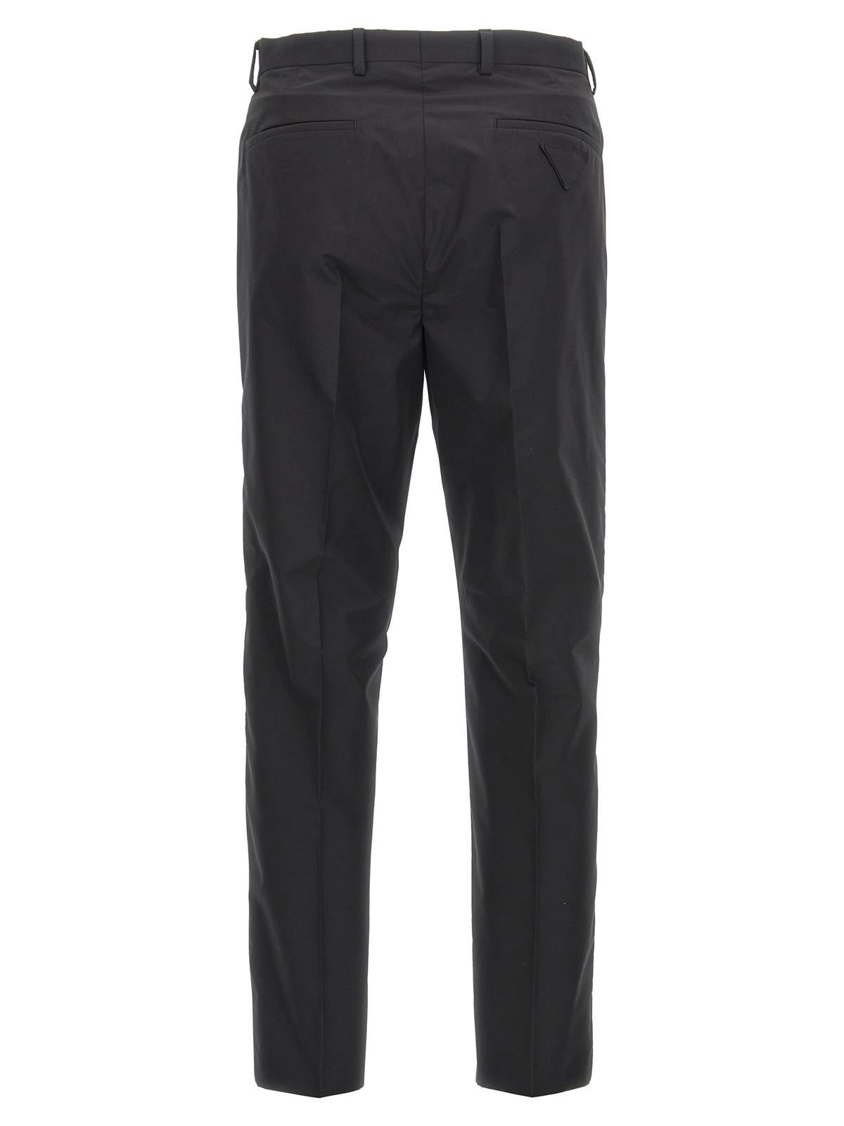 Prada Schwarze Baumwoll-Röhrenhose