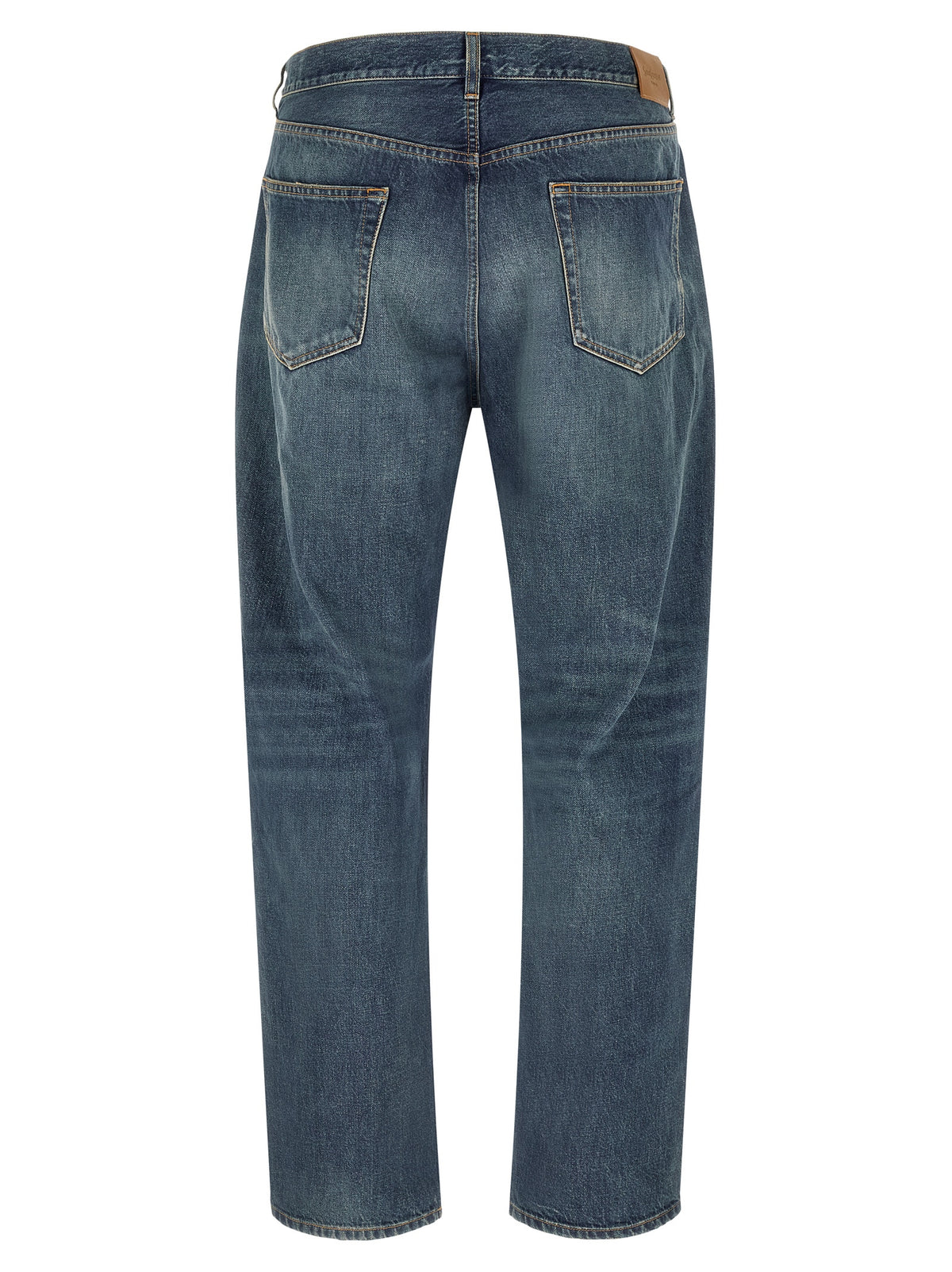Saint Laurent Blaue Jeans aus Baumwolle im geraden Schnitt