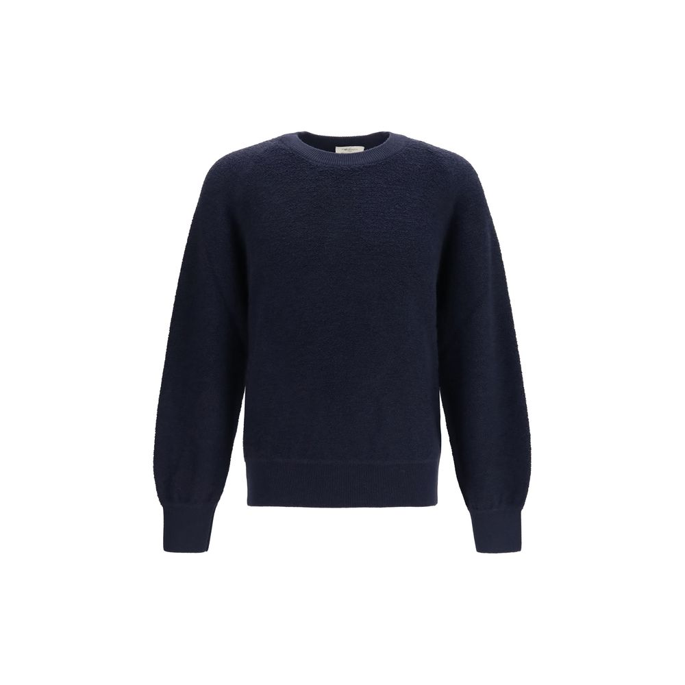 Piacenza Cashmere Blauer Wollpullover Oves Aries