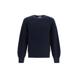 Piacenza Cashmere Blauer Wollpullover Oves Aries
