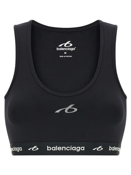 Balenciaga Schwarzer Sport-BH aus Polyamid