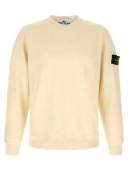 Stone Island Weißes Baumwoll-Sweatshirt