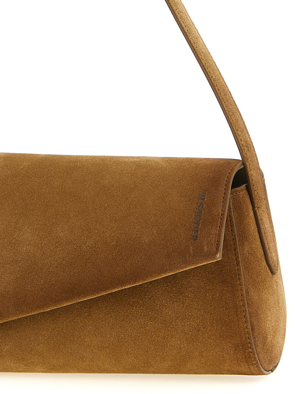 Jil Sander Braunes Kalbsleder Damen Crossbody Tasche