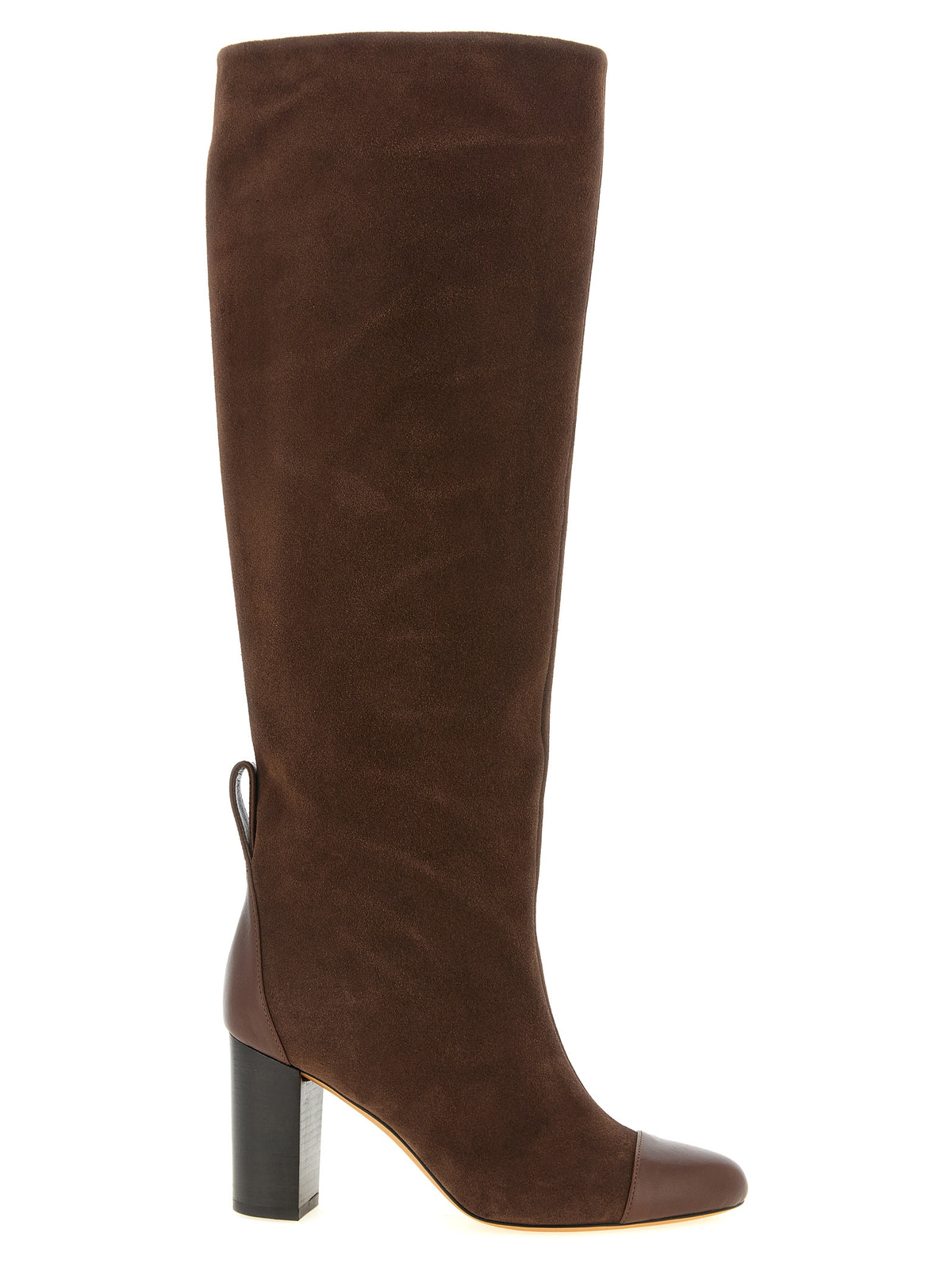ODISSI Braun Kalbsleder Overknee-Stiefel