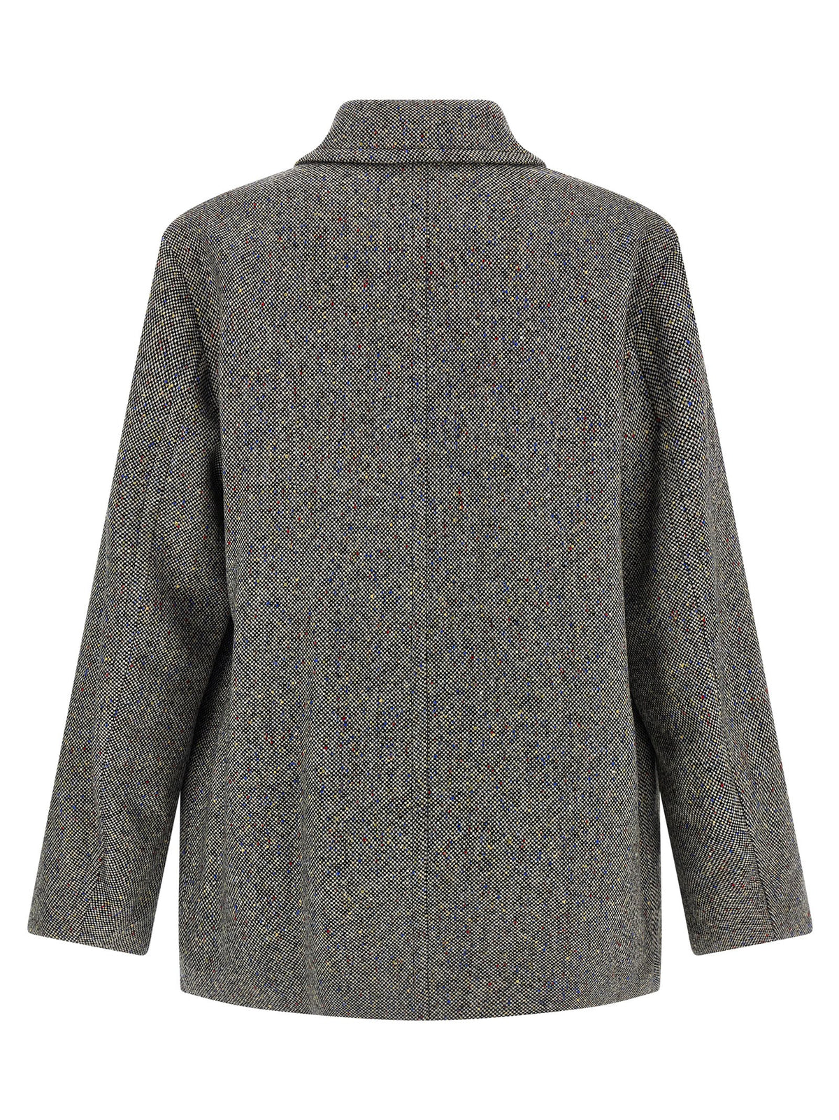 Dries Van Noten Grauer Wollmantel