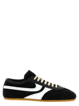 Dries Van Noten Zweifarbige Kalbsleder-Sneaker im Athletic-Stil