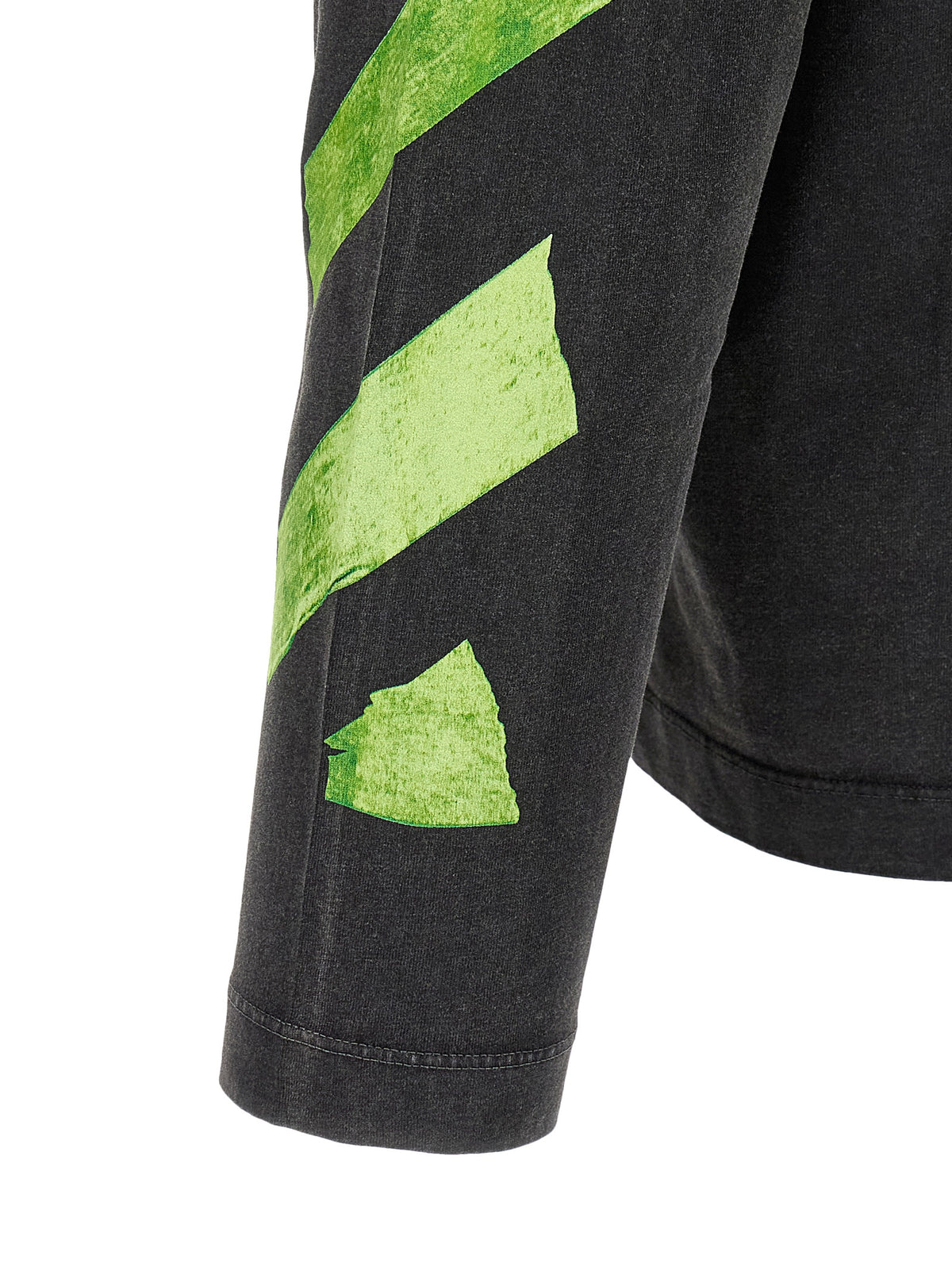 Off-White Schwarzes Baumwoll-T-Shirt