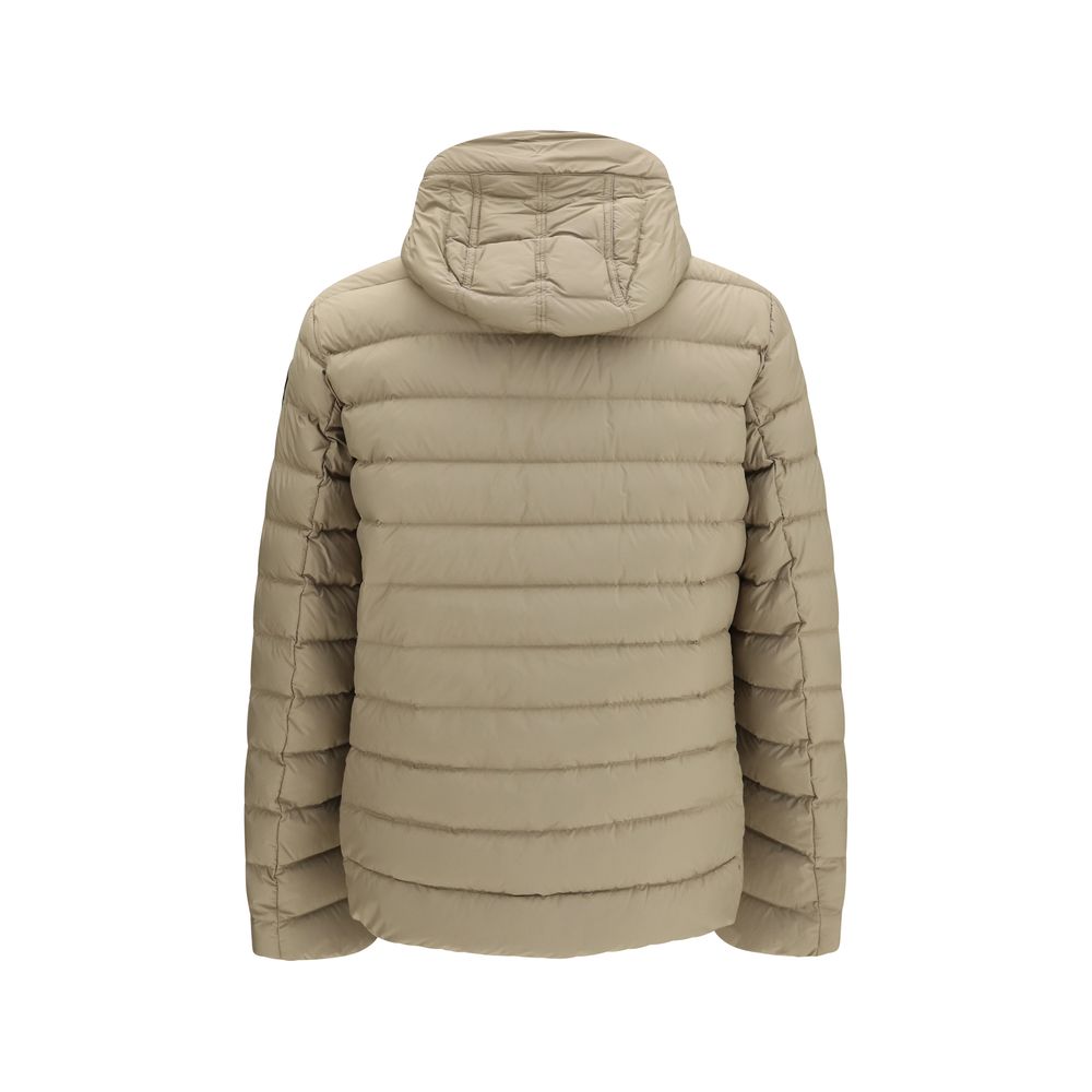Parajumpers Zweifarbige Polyamid-Steppjacke in voller Länge
