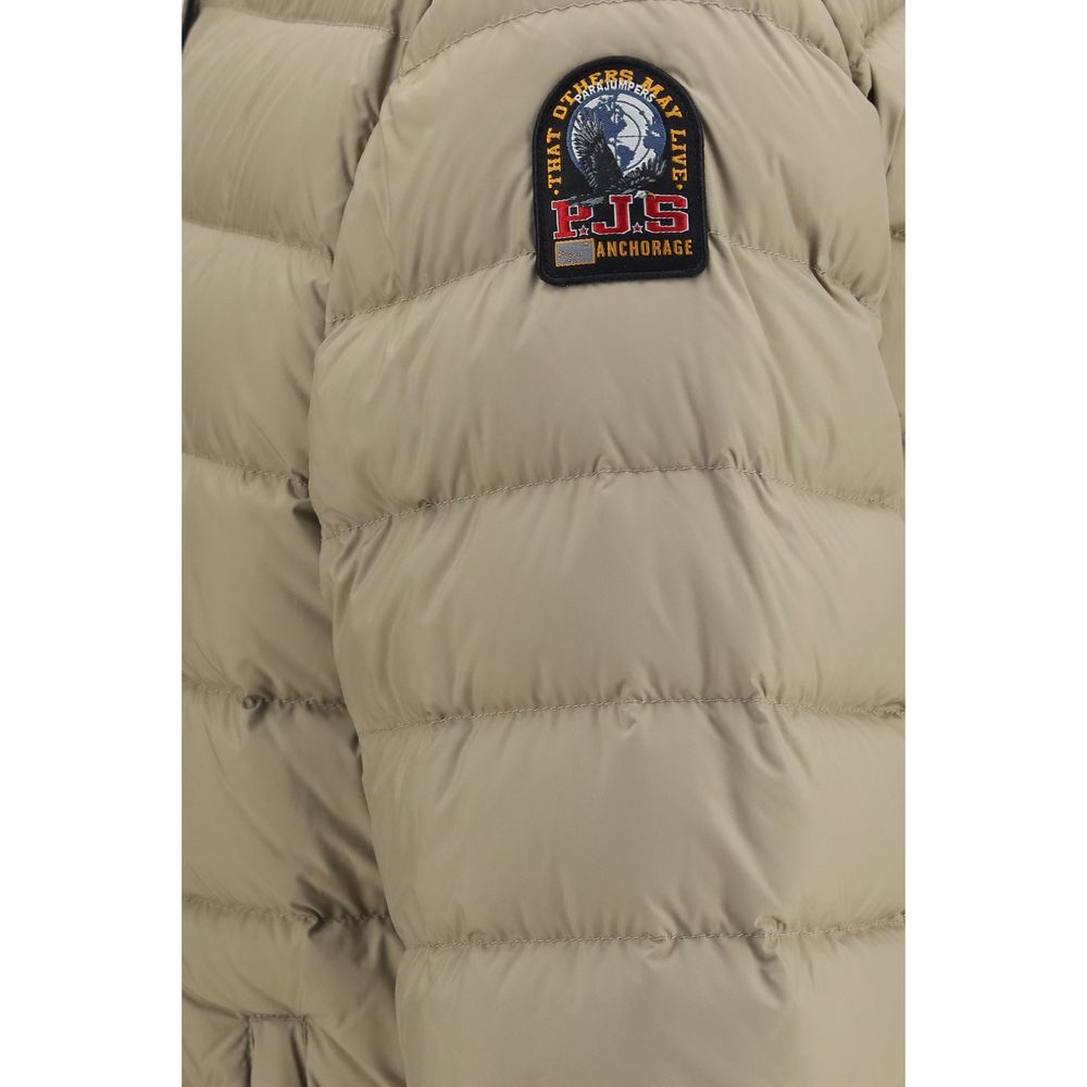 Parajumpers Zweifarbige Polyamid-Steppjacke in voller Länge
