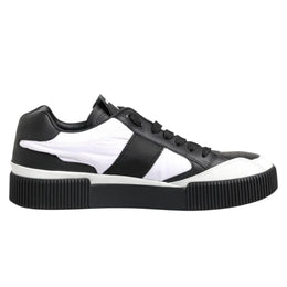 Dolce & Gabbana Schwarze und Weiße MIAMI Low Top Herren Sneaker Schuhe