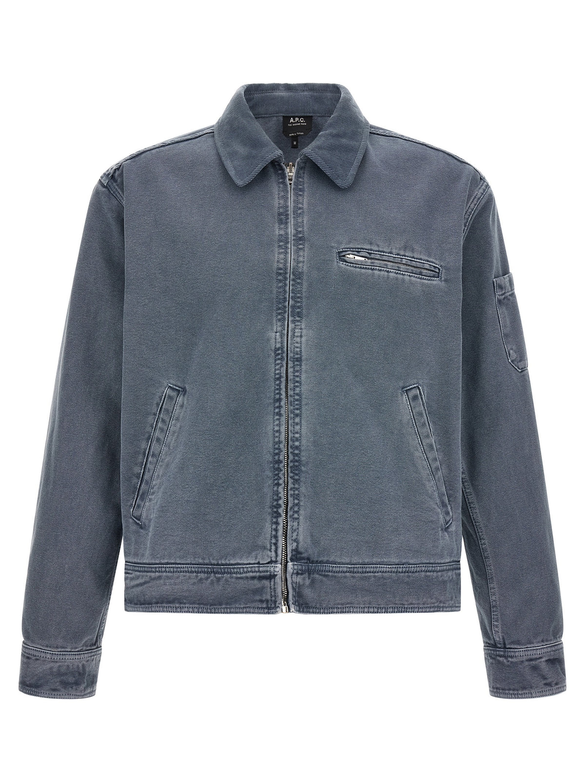 A.P.C. Graue Jeansjacke aus Baumwolle
