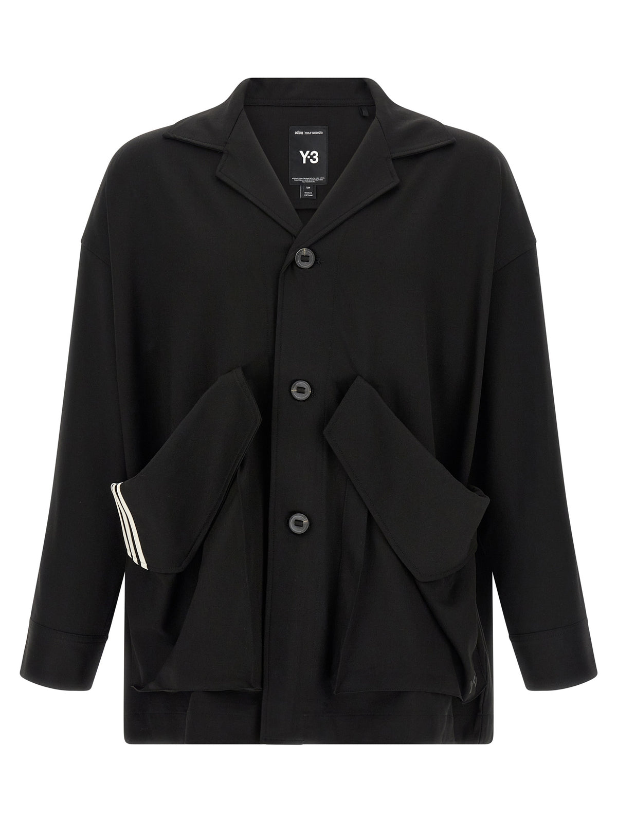 Y-3 Schwarzer Wollblazer