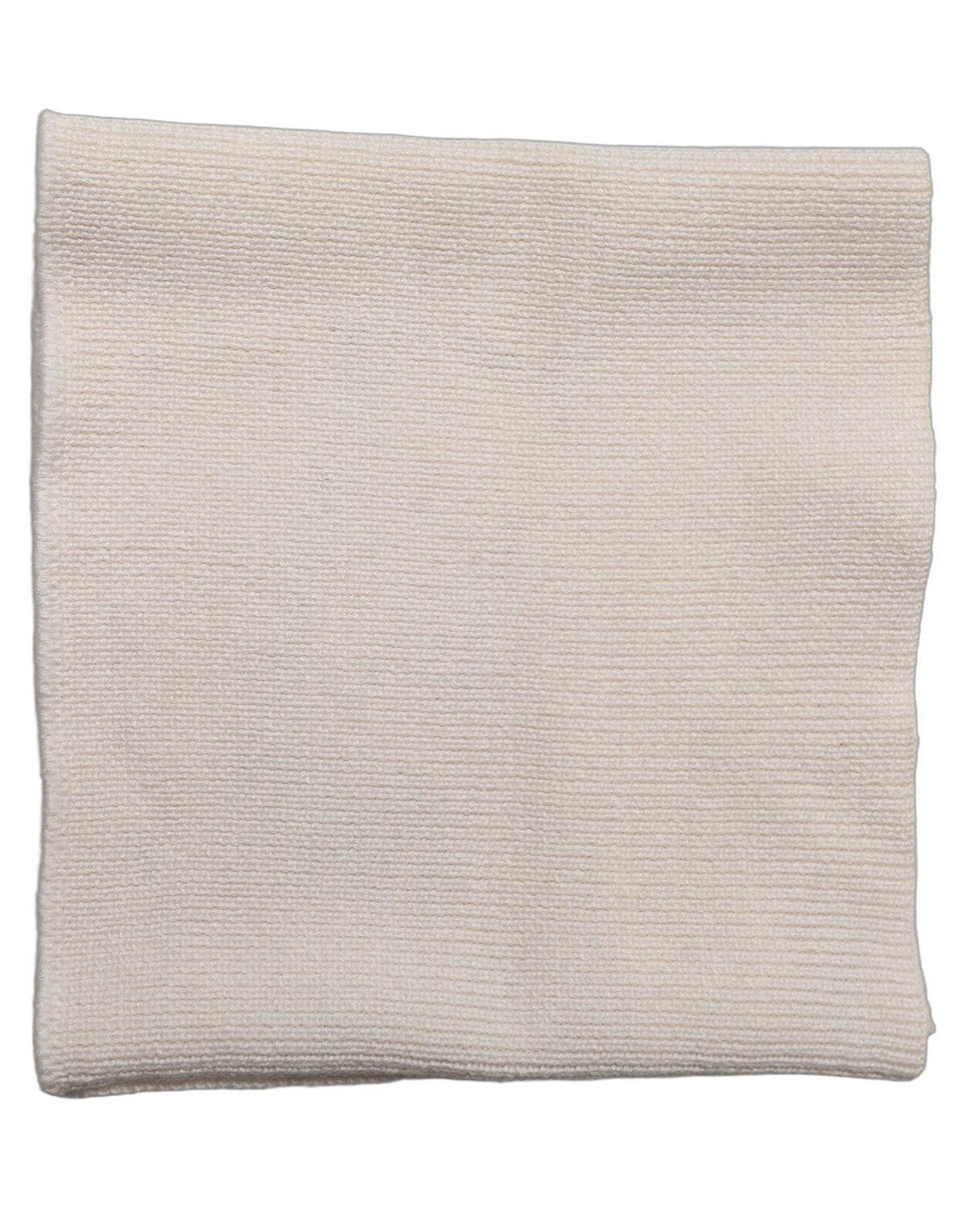 Dolce & Gabbana Herren-Schal aus weißem Polyester-Strick