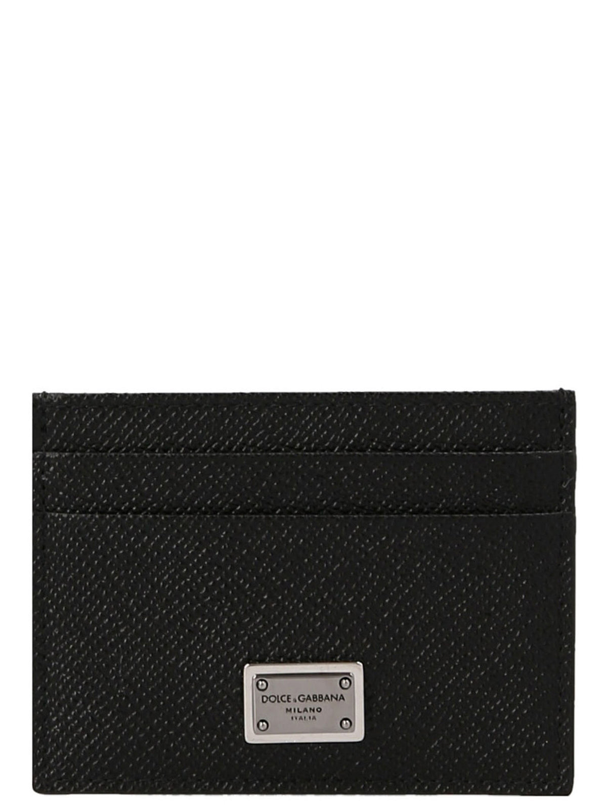 Dolce & Gabbana Schwarzer Kalbsleder-Kartenetui