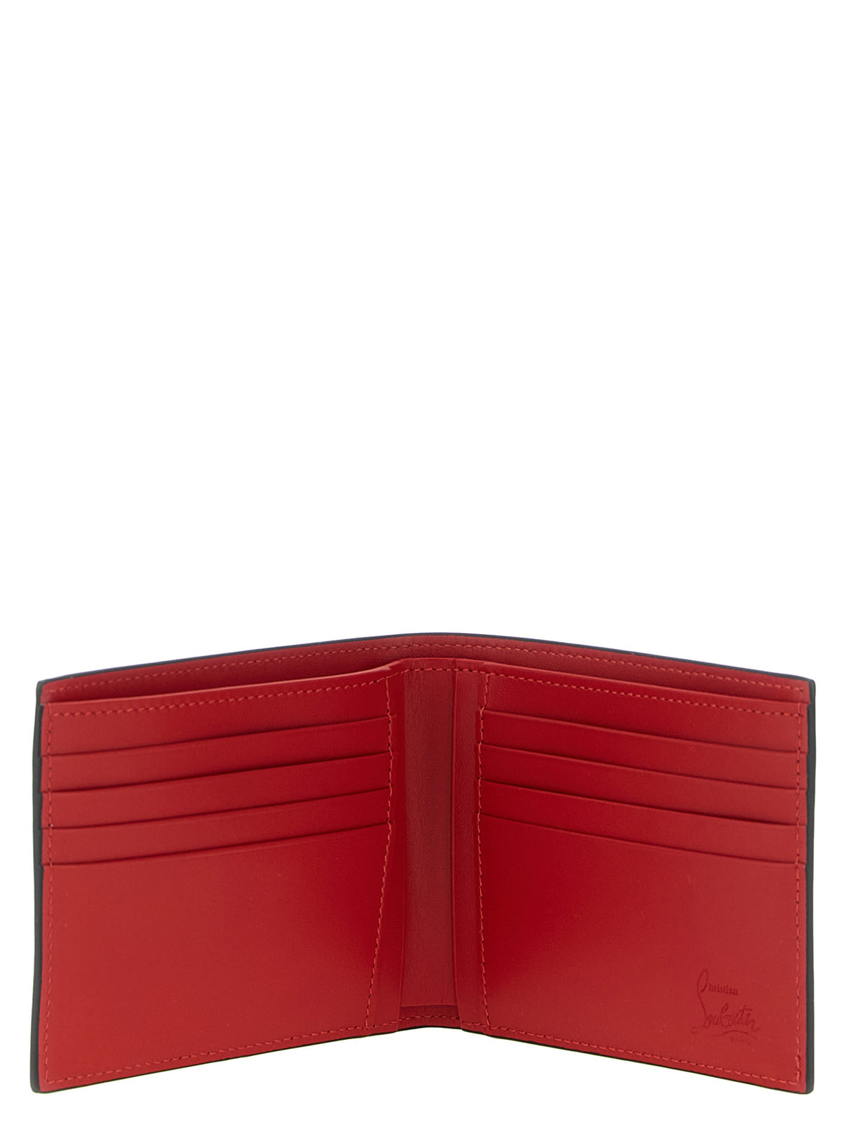 Christian Louboutin Schwarzes Kalbsleder Portemonnaie