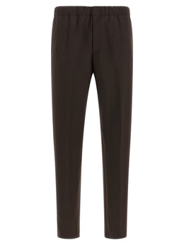 Lardini Braune Hose aus reiner Schurwolle