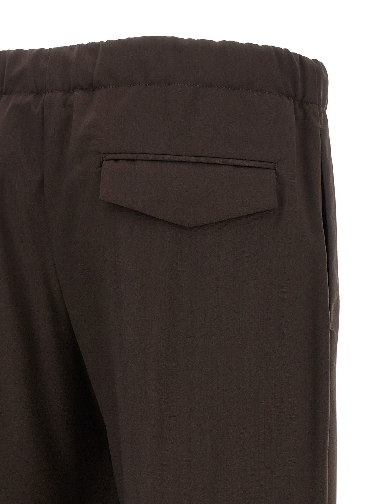 Lardini Braune Hose aus reiner Schurwolle