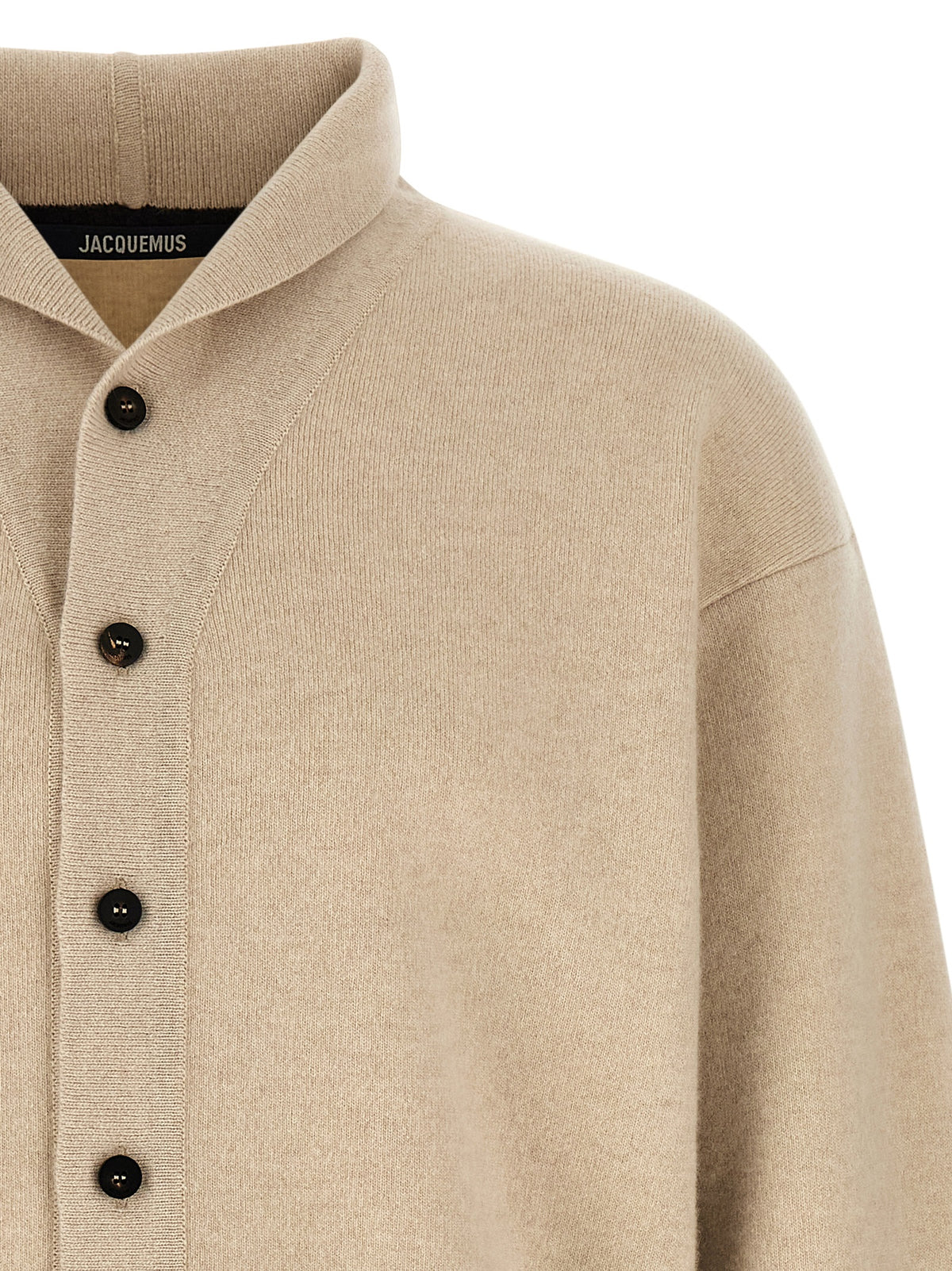 Jacquemus Beiger Merino-Wollcardigan