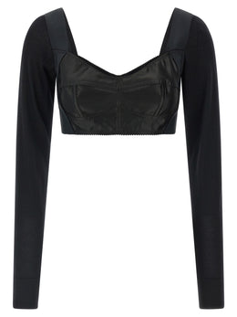 Dolce & Gabbana Schwarze Tanktops aus Polyester