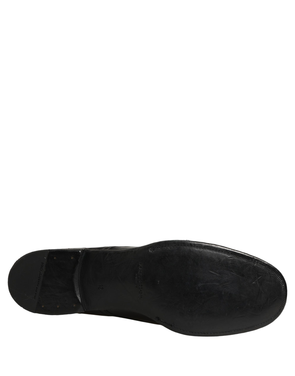 Dolce & Gabbana Schwarze Derby-Schuhe aus Kalbsleder für Herren