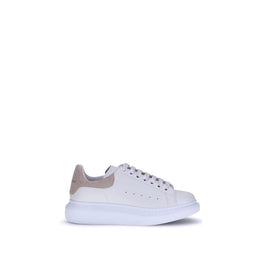 Alexander McQueen Weiße Bos Taurus Kalbsleder Plateau-Sneaker