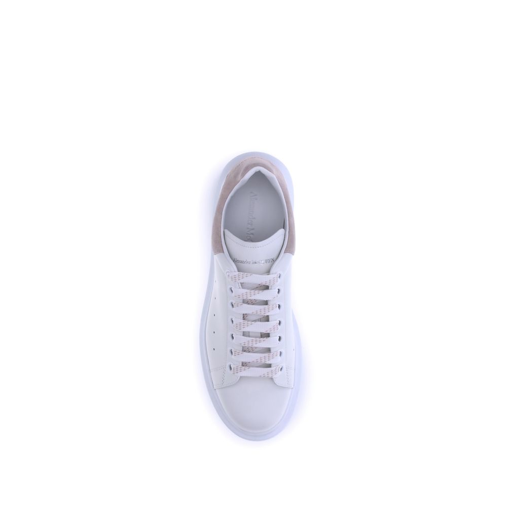 Alexander McQueen Weiße Bos Taurus Kalbsleder Plateau-Sneaker