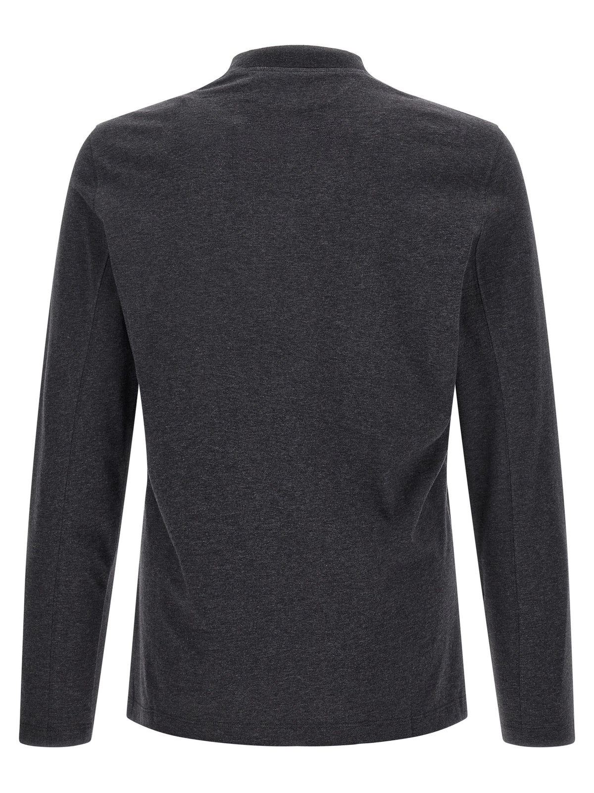 Brunello Cucinelli Graues Baumwoll-T-Shirt