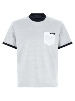 Prada Mehrfarbiges Baumwoll-T-Shirt