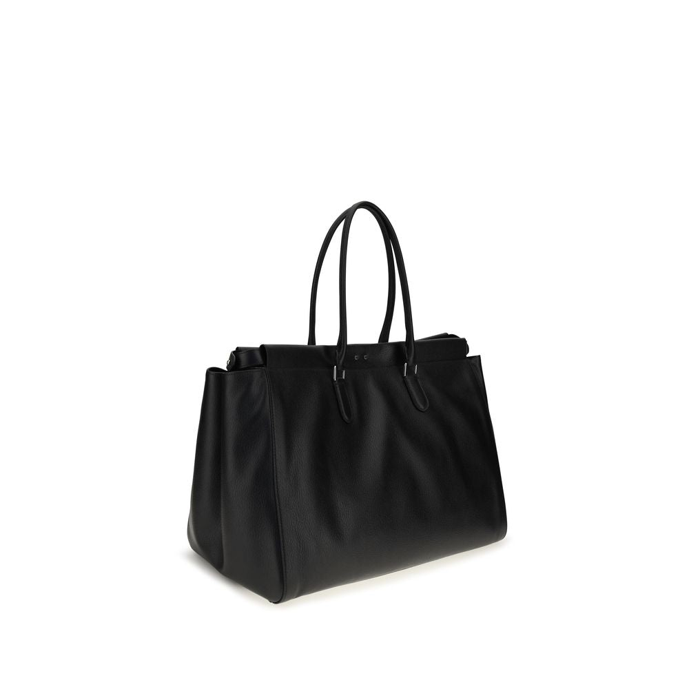 Fendi Schwarze Bos Taurus Kalbsleder Schultertasche