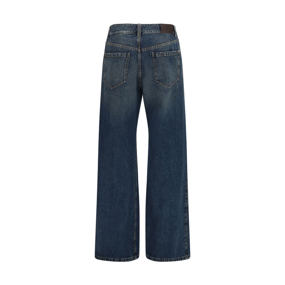 Brunello Cucinelli Blaue Baumwolljeans Denim