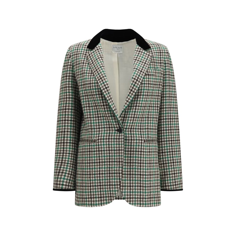 Forte_Forte Beige Wolljacke Oves Aries