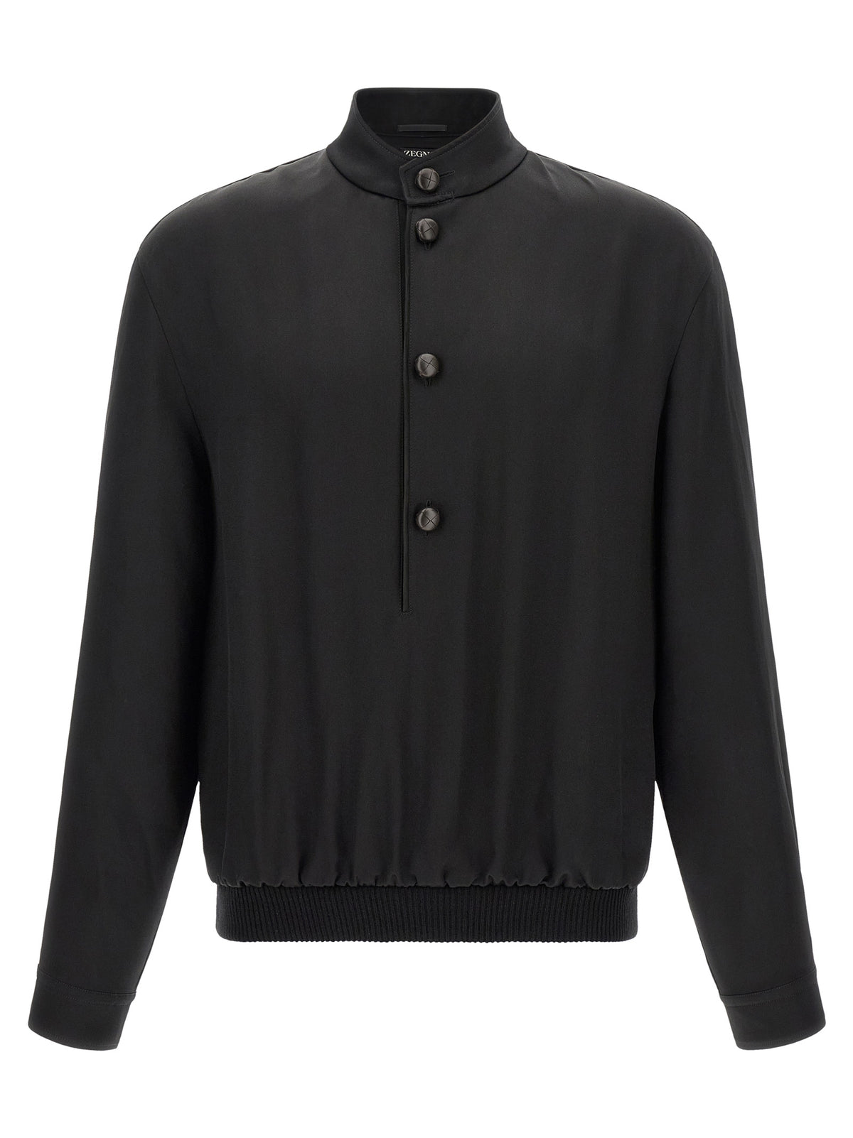 ZEGNA Schwarzer Sweatshirt aus Satin