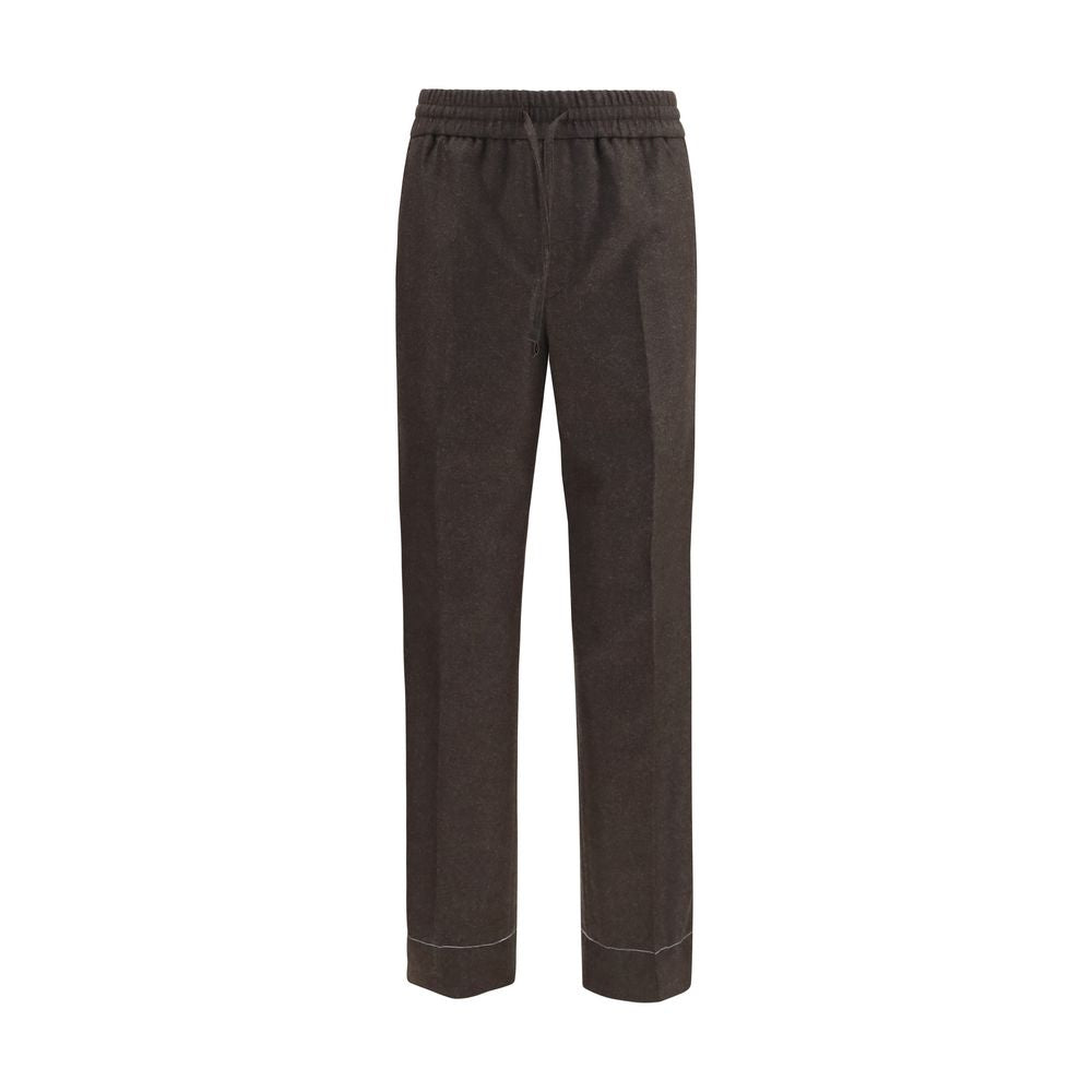 Brioni Braune Hose aus Ovis Aries Wolle Aries