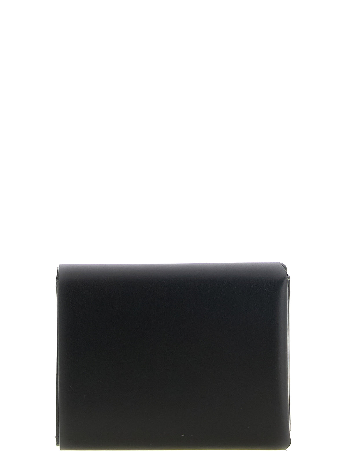 Jil Sander Schwarzes Kalbsleder Portemonnaie