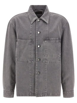 Lemaire Graue Baumwollbluse