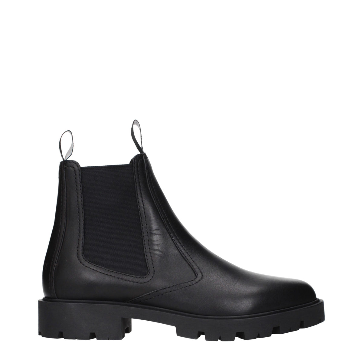 Celine Schwarze Leder-Stiefeletten