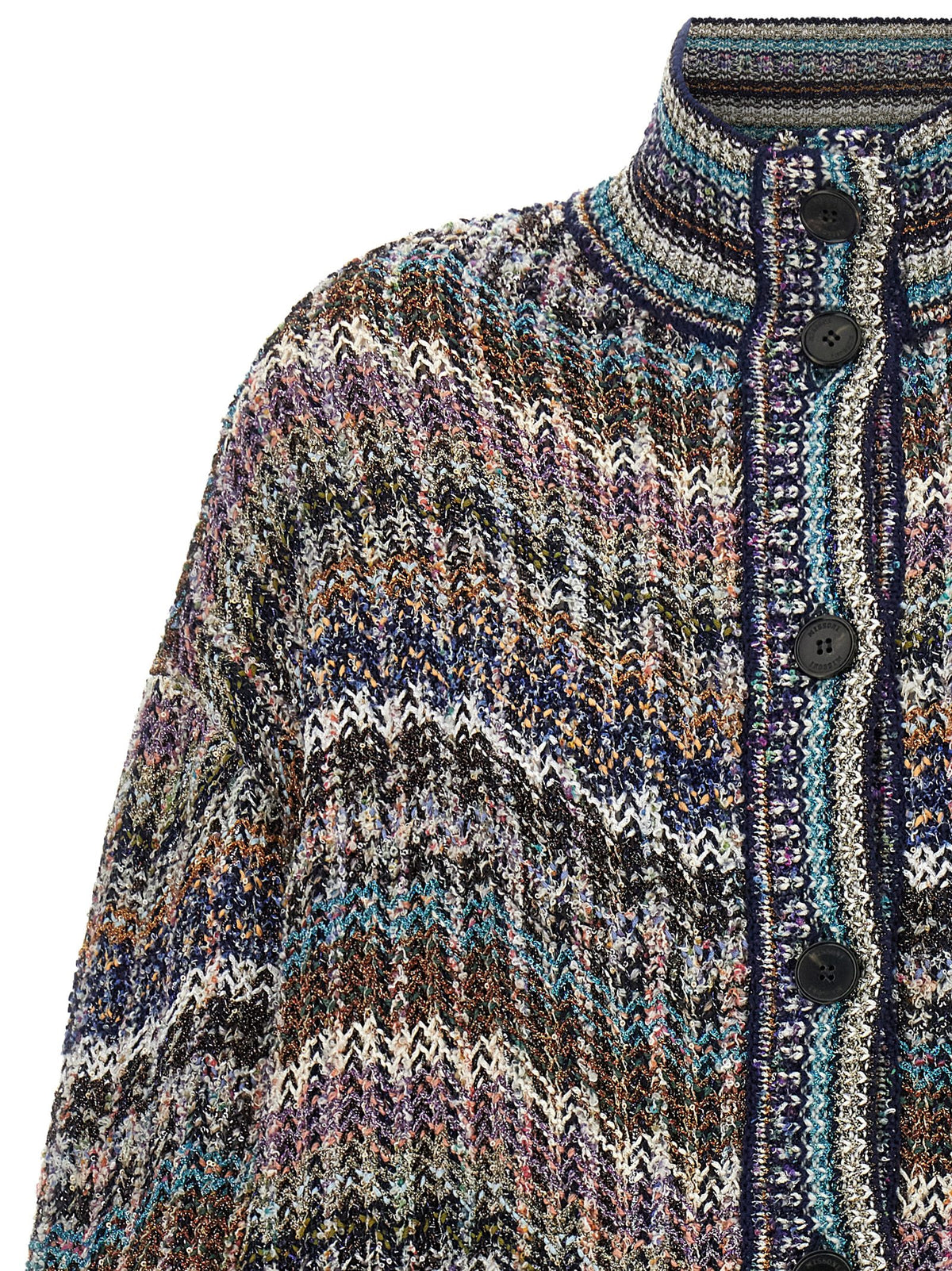 Missoni Mehrfarbige Strickjacke aus Polyamid