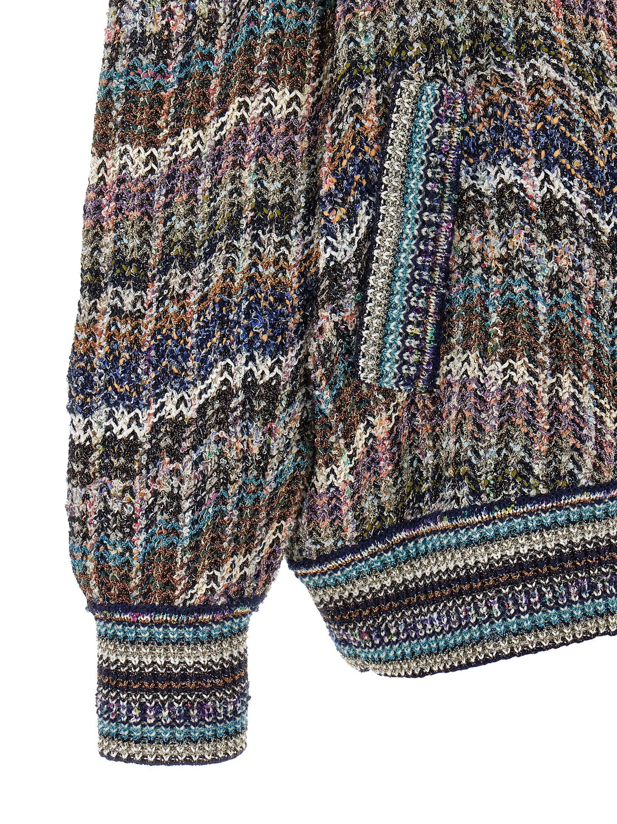 Missoni Mehrfarbige Strickjacke aus Polyamid