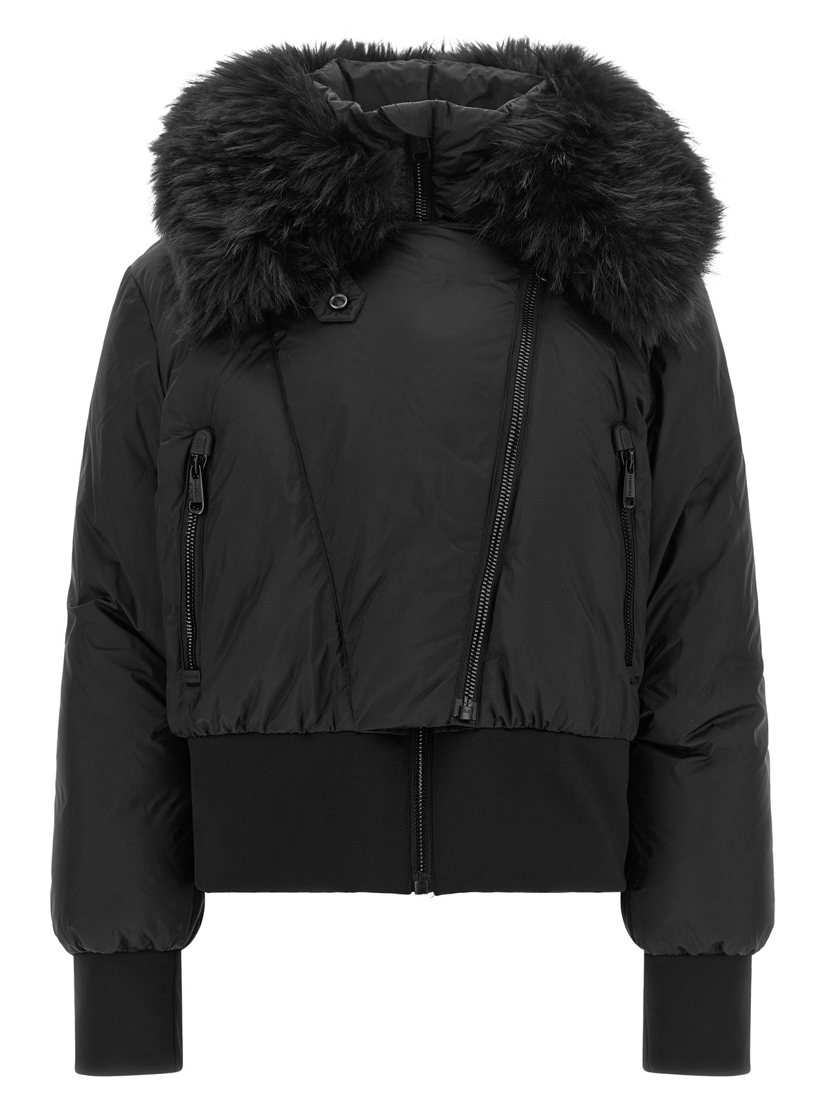 GOLDBERGH Schwarze Polyester-Jacke in voller Länge